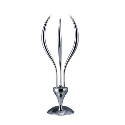 Luminosa Lighting Luminosa Llamas Table Lamp 3 Light G4 Polished Chrome, Not Led/cfl Compatible - image 1