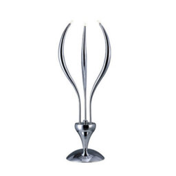 Luminosa Lighting Luminosa Llamas Table Lamp 3 Light G4 Polished Chrome, Not Led/cfl Compatible
