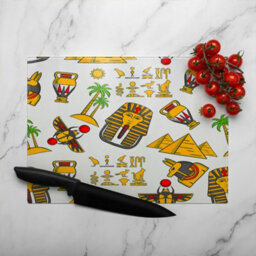 Benjamin Tate Design Egypt Glass Chopping Boarddesigner Style - thumbnail 3