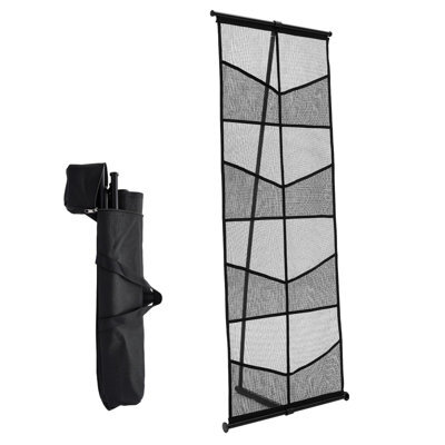 Vevor Brochure Display Stand, 4-Tier 8 Pockets Mesh Literature Display Holder, Floor Standing Magazine Catalog Rack - image 1