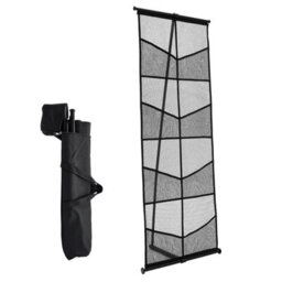 Vevor Brochure Display Stand, 4-Tier 8 Pockets Mesh Literature Display Holder, Floor Standing Magazine Catalog Rack - thumbnail 1