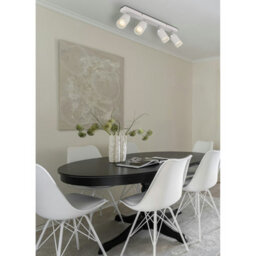 Luminosa Lighting Luminosa Korben Ceiling Spotlight Bar White Matt 4X Gu10 - thumbnail 5