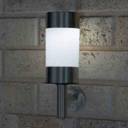 Gardenkraft 19490 Stainless Steel Solar Wall Light - thumbnail 7