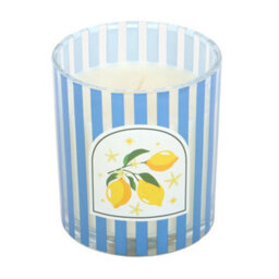 Something Different Sugared Lemon Scented Candle Blue/yellow (One Size) - thumbnail 2