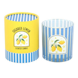 Something Different Sugared Lemon Scented Candle Blue/yellow (One Size) - thumbnail 3