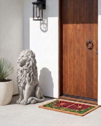 Beliani Garden Statue Leone Lion Light Grey - thumbnail 2