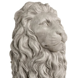 Beliani Garden Statue Leone Lion Light Grey - thumbnail 6