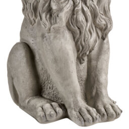 Beliani Garden Statue Leone Lion Light Grey - thumbnail 7