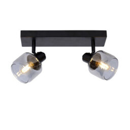 Lucide Bjorn Classic Twin Ceiling Spotlight - 2Xe14 - Black