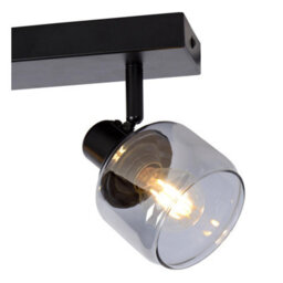 Lucide Bjorn Classic Twin Ceiling Spotlight - 2Xe14 - Black - thumbnail 6