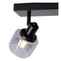 Lucide Bjorn Classic Twin Ceiling Spotlight - 2Xe14 - Black - thumbnail 7