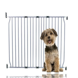 Bettacare Eco Screw Fit Pet Gate, Grey, 110Cm - 120Cm, Screw Fitted Dog Gate, Safety Gate For Puppy - thumbnail 1