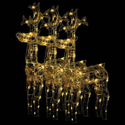 Walplus Reindeer Christmas Decorations 3 Pcs 60X16X100 Cm Acrylic - thumbnail 2