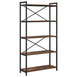 Berkfield Modern Bookcase Smoked Oak 80 X 30 X 153 Cm Engineered Wood