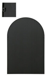 Mirroroutlet The Arcus Black Metal Framed Arched Garden Wall Mirror 120Cm X 80Cm - thumbnail 4