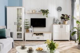 Impact Furniture Square Wall Mirror Shabby Chic White Wash Pine / Oak Effect Frame 90 X 96Cm Loksa - thumbnail 8