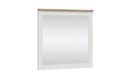 Impact Furniture Square Wall Mirror Shabby Chic White Wash Pine / Oak Effect Frame 90 X 96Cm Loksa - thumbnail 3