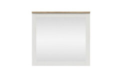 Impact Furniture Square Wall Mirror Shabby Chic White Wash Pine / Oak Effect Frame 90 X 96Cm Loksa - thumbnail 2