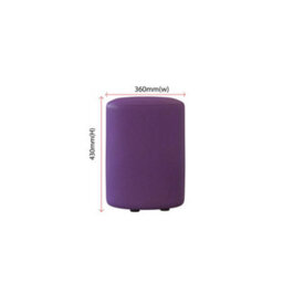 Blackcurrant Purple Faux Leather Round Stool  Handmade Uk By Footstools Direct - thumbnail 2