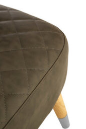 Orsina Mid Century Brown Faux Leather Wingback Armchair, Elegant Design Comfortable Armchair For Livingroom - thumbnail 5