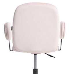 Beliani Desk Chair Moraga Velvet Pastel Pink - thumbnail 7