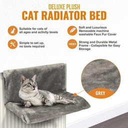 Xample Cat Puppy Pet Radiator Bed Warm Fleece Beds Cat And Dog Radiator Bed -Strong And Durable Radiator Hammock For Pets - thumbnail 5