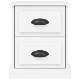 Berkfield Bedside Cabinets 2 Pcs White 39X39X47.5 Cm Engineered Wood - thumbnail 8