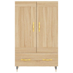 Berkfield Highboard Sonoma Oak 69.5X31X115 Cm Engineered Wood - thumbnail 5