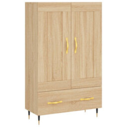 Berkfield Highboard Sonoma Oak 69.5X31X115 Cm Engineered Wood - thumbnail 2