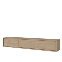 Arte Minimalist Frida 38 Floating Tv Cabinet 1800mm In Light Oak - Sleek Entertainment Centre H320mm D360mm - thumbnail 1