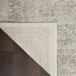 Cream Grey Luxurious Traditional Bordered Floral Rug Easy To Clean Living Room And Bedroom-300Cm X 381Cm - thumbnail 7