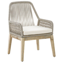 Beliani Set Of 2 Garden Chairs With Cushions Olbia Off-White - thumbnail 4