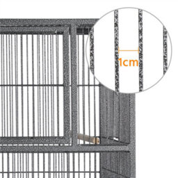 Yaheetech Black Stackable Wide Bird Cage Divided Breeder Cage - thumbnail 7