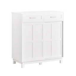 Sobuy Fsb84-W,sideboard Storage Cabinet  For Dining Room Living Room Hallway,white,w80Xd40Xh85 - thumbnail 1