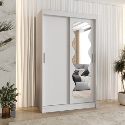 Arte Radiant White Spoti Sliding Door Wardrobe 1200mm X 2000mm X 620mm - A Sleek And Versatile Storage Essential - image 1