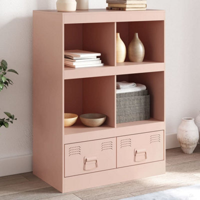 Berkfield Highboard Pink 67X39X95 Cm Steel - image 1