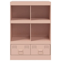Berkfield Highboard Pink 67X39X95 Cm Steel - thumbnail 6