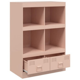 Berkfield Highboard Pink 67X39X95 Cm Steel - thumbnail 7