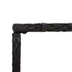 Berkfield 5 Piece Garden Bar Set With Cushions Black Poly Rattan - thumbnail 8