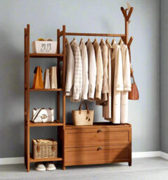 Modcraft Heavy Duty Clothes Rail With Drawers And Hooks - Bedroom/entryway - thumbnail 4