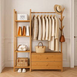 Modcraft Heavy Duty Clothes Rail With Drawers And Hooks - Bedroom/entryway - thumbnail 3
