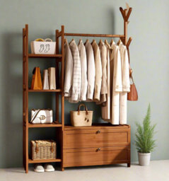 Modcraft Heavy Duty Clothes Rail With Drawers And Hooks - Bedroom/entryway - thumbnail 2