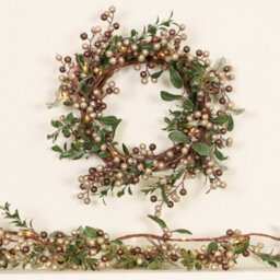 Dibor 50Cm Giant Morning Frost Xmas Festive Decor Front Door Wreath Christmas Wreath