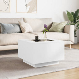 Walplus Coffee Table With Led White 60X60X40 Cm Engineered Wood - thumbnail 4