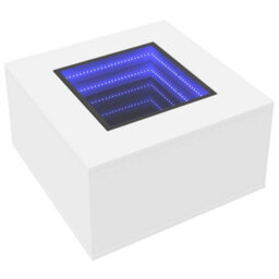 Walplus Coffee Table With Led White 60X60X40 Cm Engineered Wood - thumbnail 3