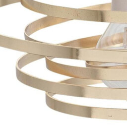 First Choice Lighting Gold Metal Swirl Easy Fit Lamp Shade - thumbnail 4