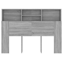 Vidaxl Headboard Cabinet Grey Sonoma 140X19X103.5 Cm - thumbnail 5