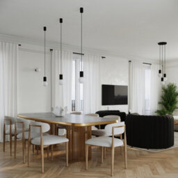Luminosa Lighting Luminosa Halo Globe Table Lamp Black 1X G9 - thumbnail 9