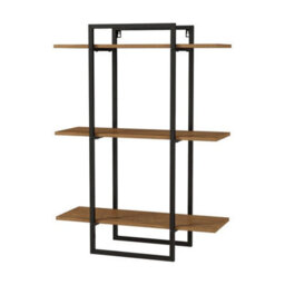 3 Tier Modern Wall-Mounted Shelves Floating Shelf Vertical Display - thumbnail 1
