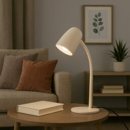 Eglo Carlo Modern Steel Flexible Desk Lamp, Sandy